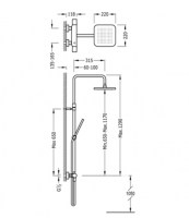 COLUMNA DUCHA TERMOSTATICA LOFT TRES GRIFERIA